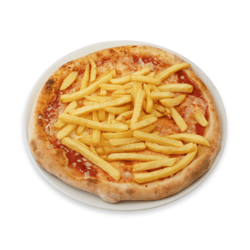 Pizza con Patatine